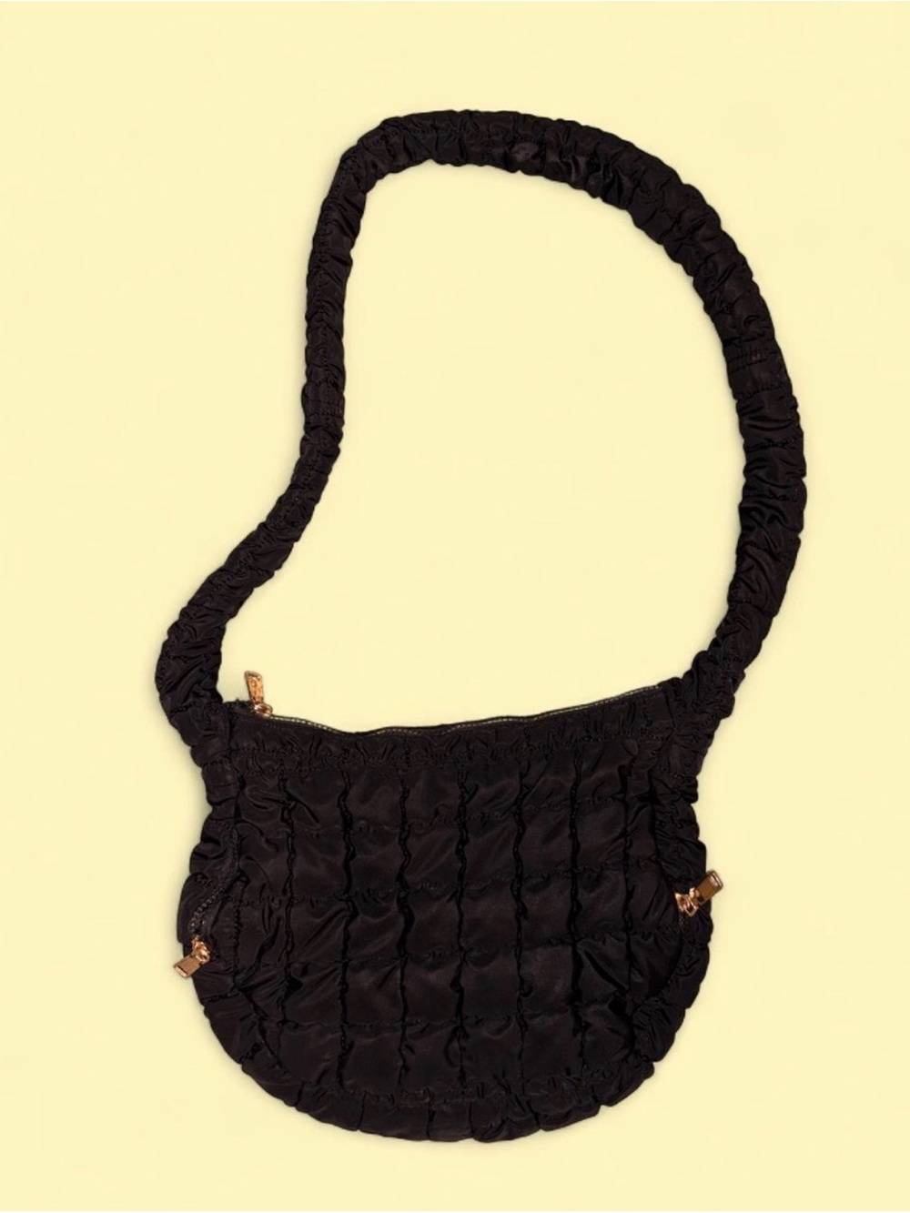 Urban Expressions Black Quilted Shoulder Bag - Women's Crossbody
